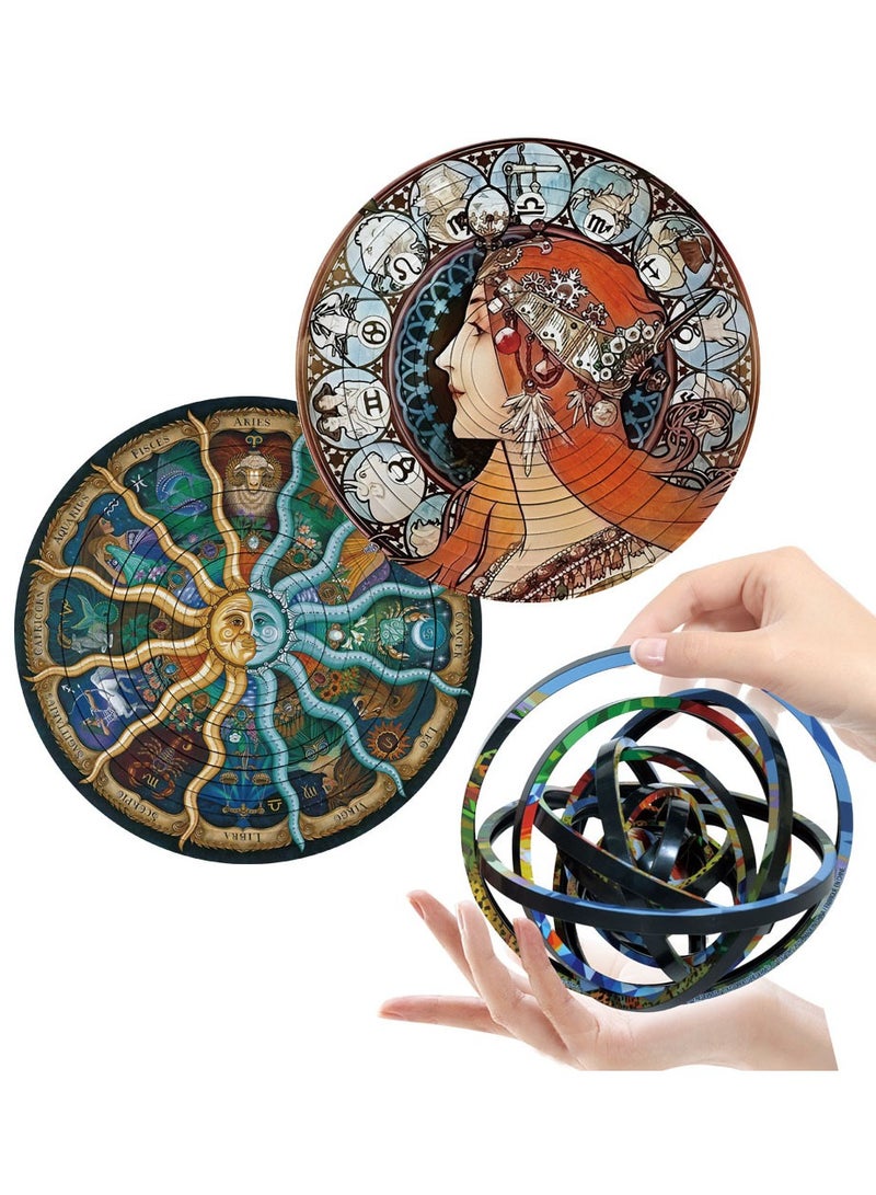Rotating Flip Puzzle Toy 3D Rotation Flip Puzzle Stress Relief Decompression Educational Toy for Kids Adults - Image 1